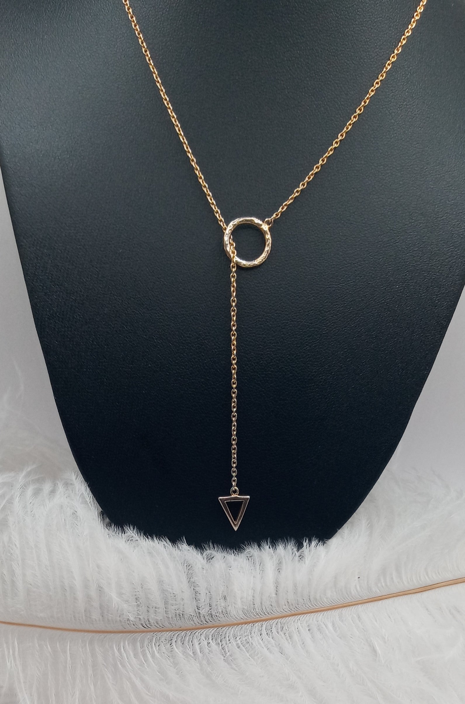 Lariats 14k Gold Plated Necklace.